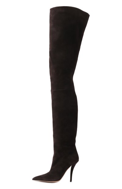 Замшевые ботфорты jessica 105 PARIS TEXAS темно-коричневого цвета по цене 170000 руб., арт. PX1796/XV003, фото 4 Замшевые ботфорты jessica 105 PARIS TEXAS, арт. PX1796/XV003, фото 4