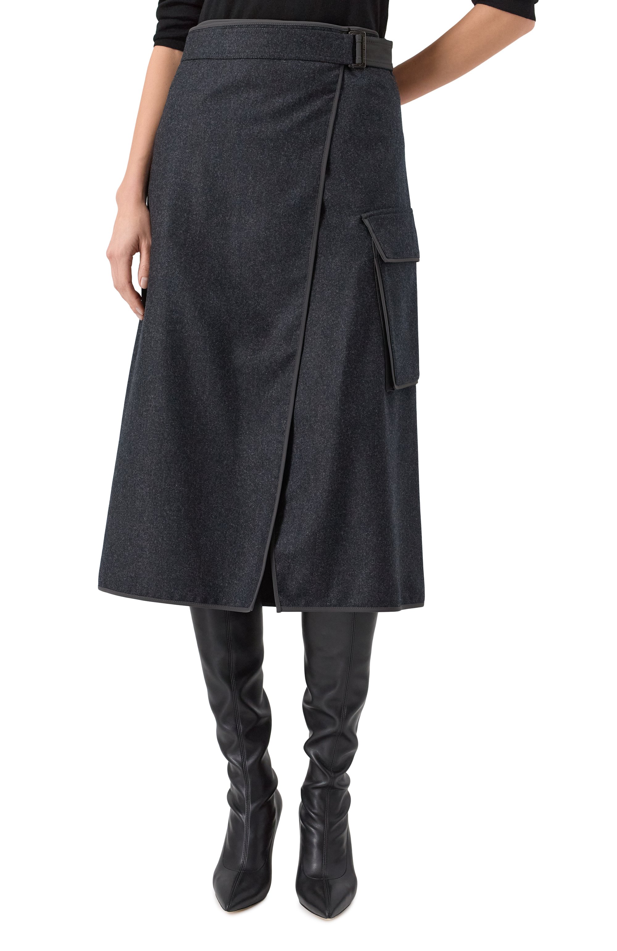 Шерстяная юбка BRUNELLO CUCINELLI, арт. M038PG3721, фото 3