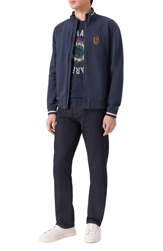 Хлопковая толстовка Aeronautica Militare FE2089UF00674 Синий  FE2089UF00674 Фото 2