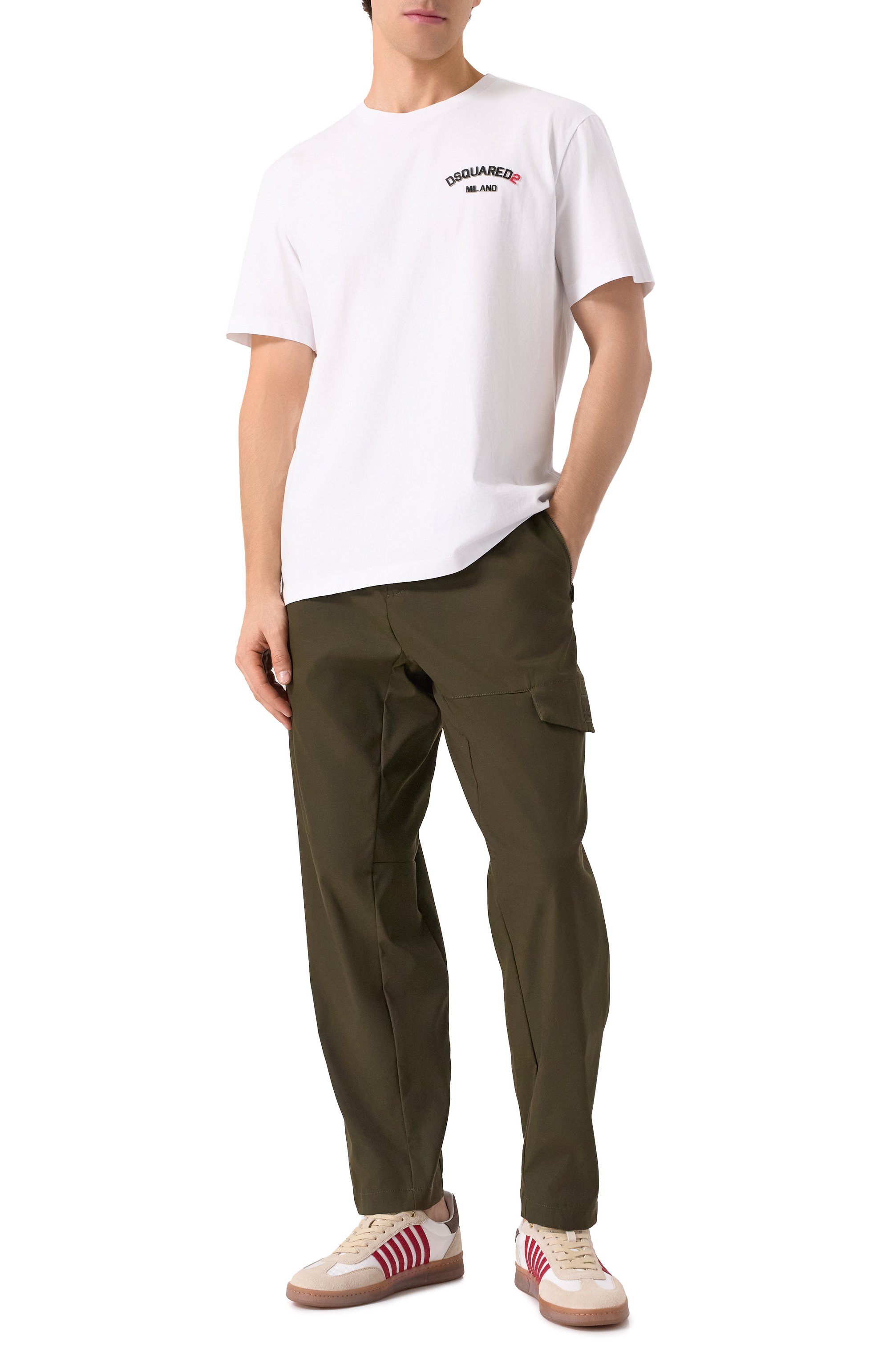 Хлопковая футболка DSQUARED2, арт. S74GD1400/D20020, фото 2