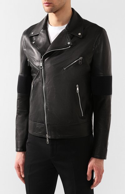 Кожаная косуха NEIL BARRETT, арт. PBPE577C/L700, фото 3