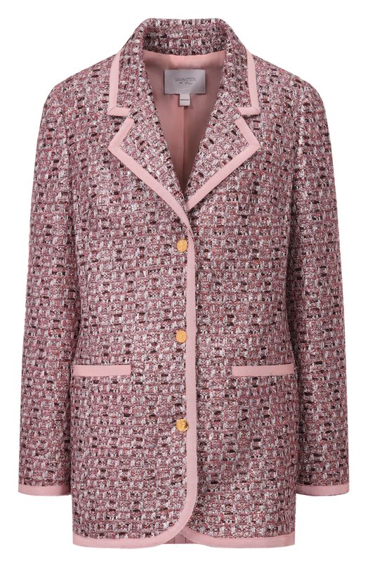 Твидовый жакет Giambattista Valli 25FWSVCA6105/74UBE Розовый 25FWSVCA6105/74UBE