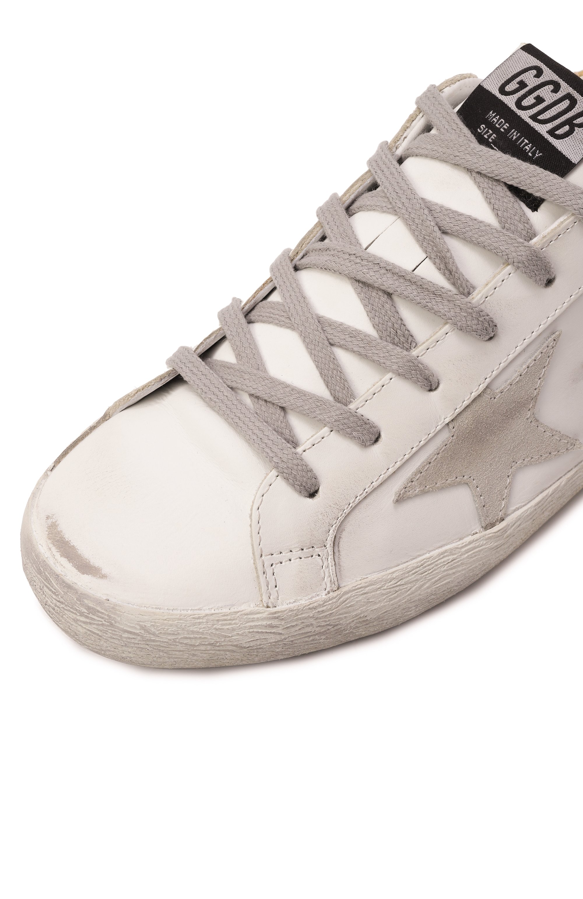 Кожаные кеды super star GOLDEN GOOSE DELUXE BRAND, арт. GWF00101.F000861, фото 7