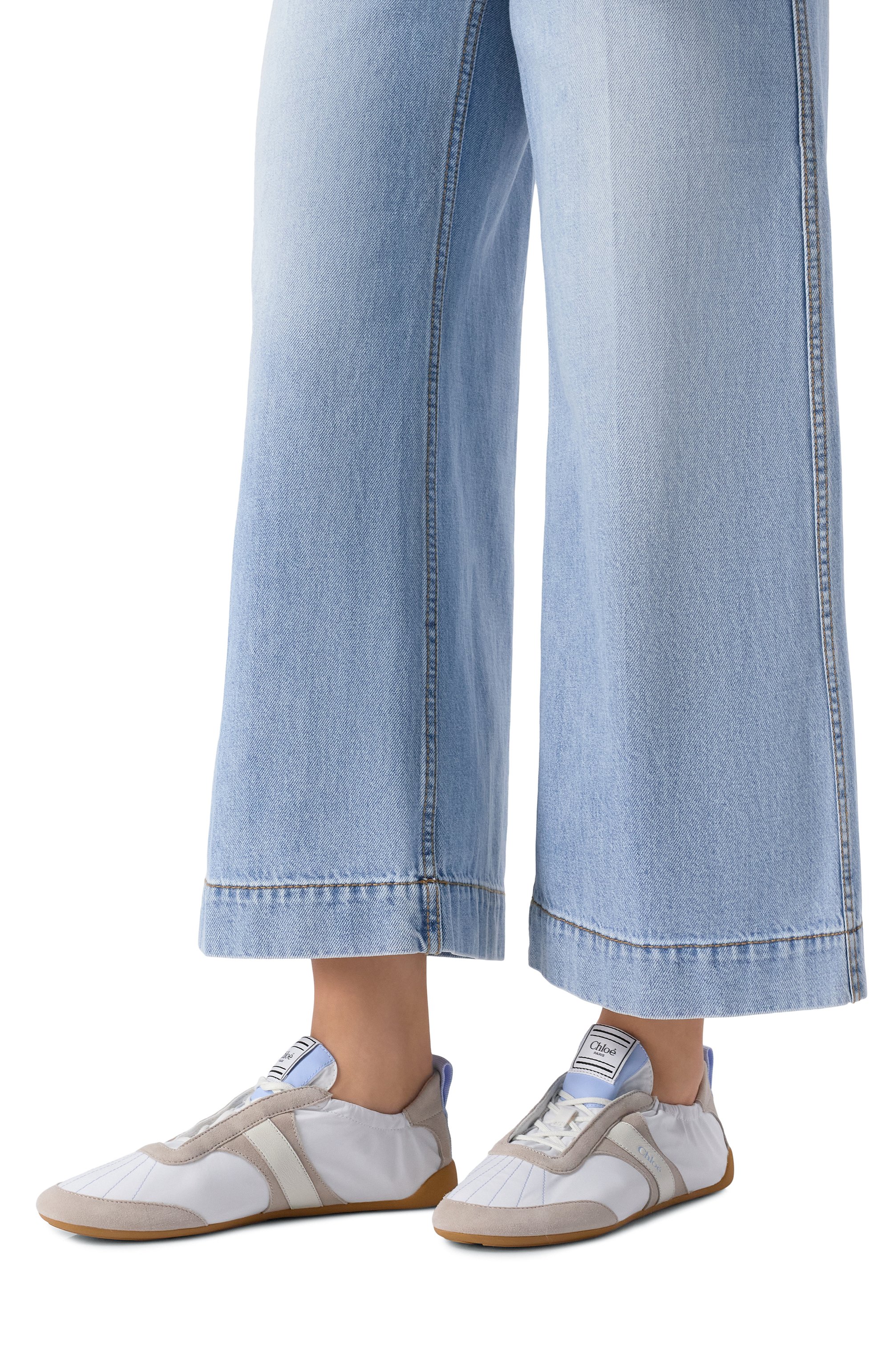 Текстильные кроссовки kick CHLOÉ, арт. CH26S15RVL, фото 2