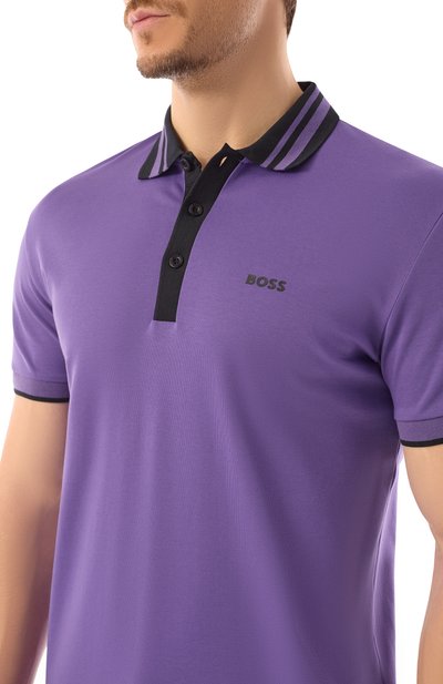 Хлопковое поло BOSS GREEN, арт. 50533272, фото 5