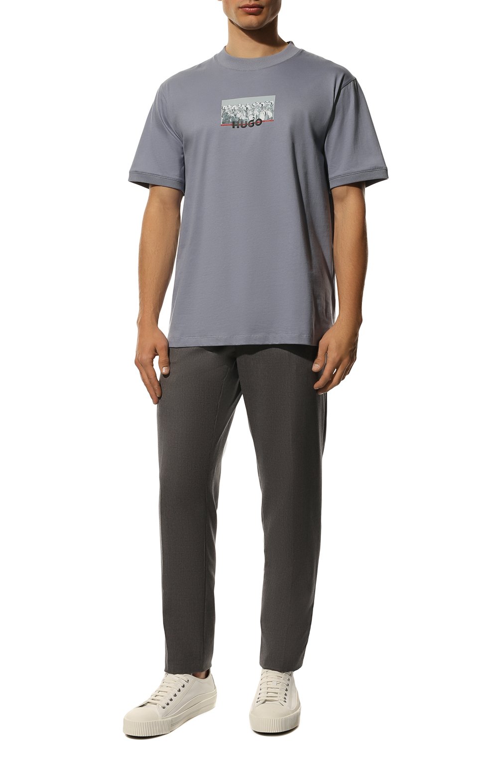 Хлопковая футболка HUGO, арт. 50471549, фото 2
