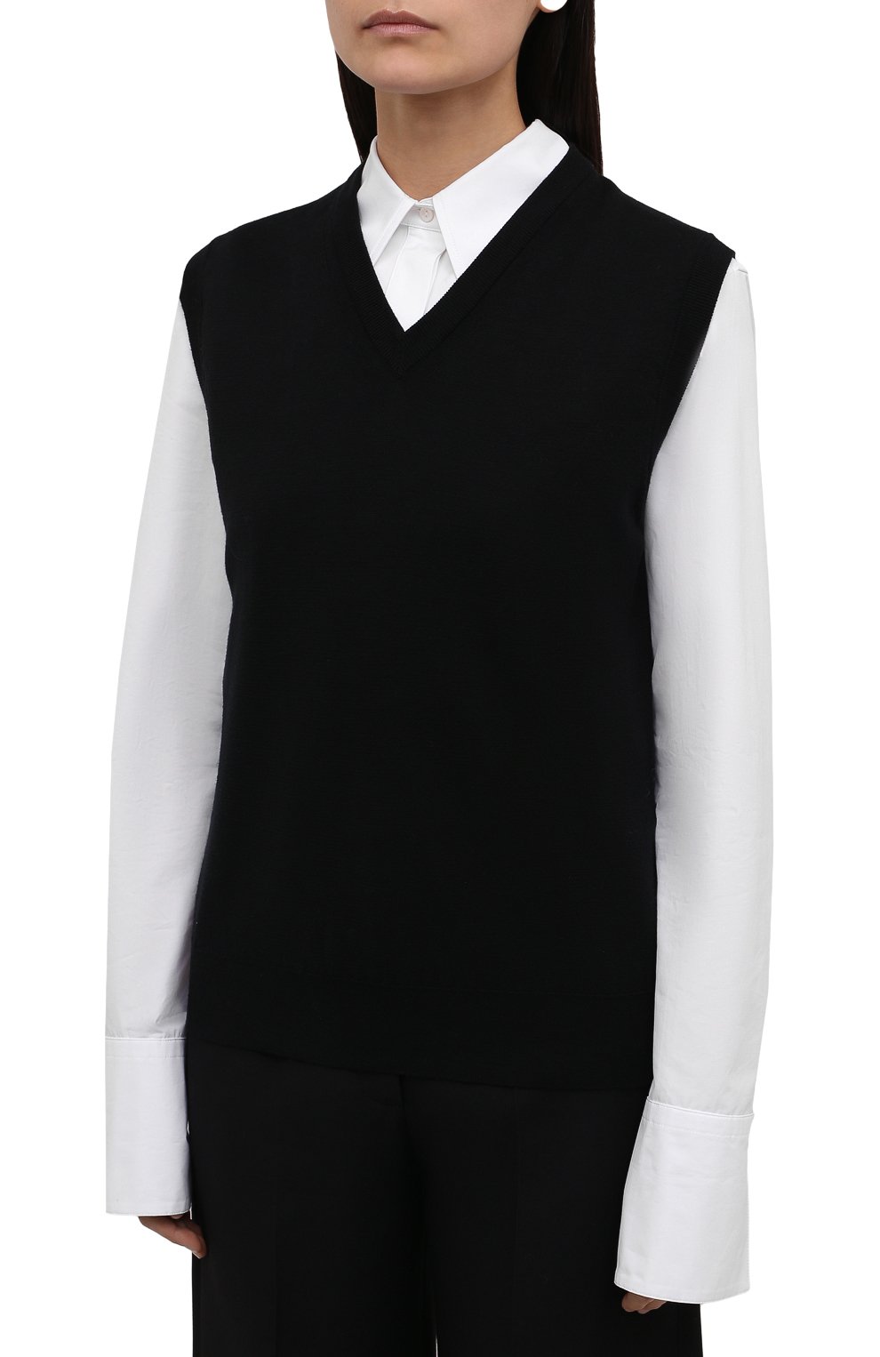 Шерстяной жилет THE ROW, арт. 5706Y478, фото 3