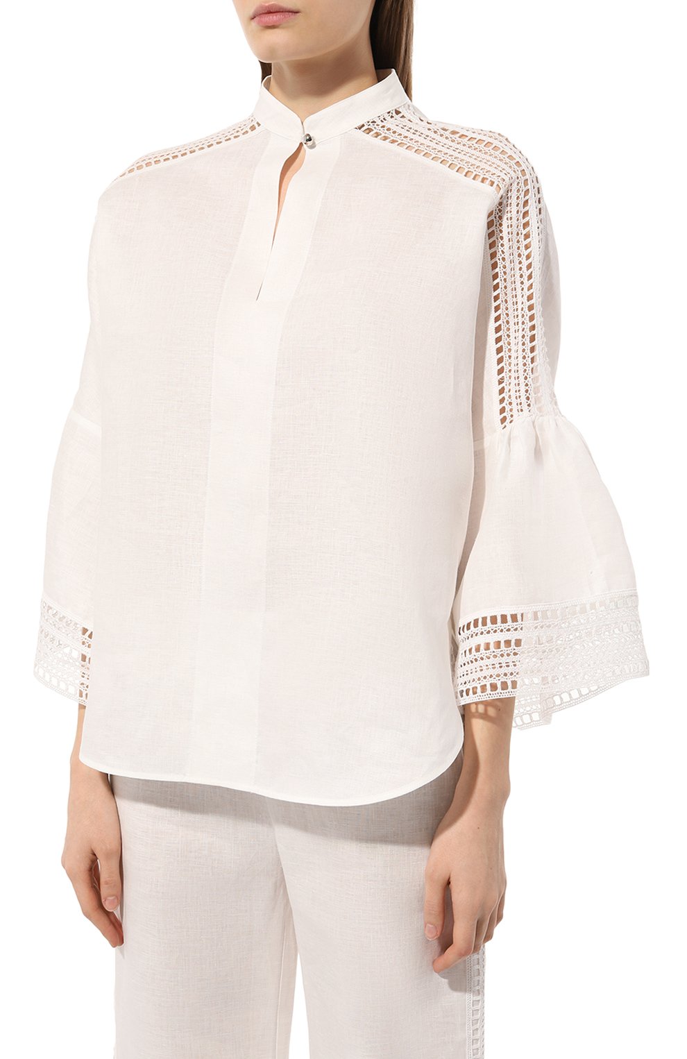 Льняная рубашка ERMANNO SCERVINO, арт. D444K304HJC, фото 3