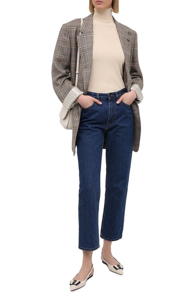 Кожаные балетки anais SAINT LAURENT, арт. 649621/1ZJ10, фото 2