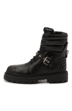 Женские кожаные ботинки rockstud VALENTINO черного цвета, арт. WW2S0CL0/HTQ | Фото 4 (Подошва: Платформа; Материал внешний: Кожа; Каблук высота: Низкий; Материал внутренний: Натуральная кожа; Региональные ограничения белый список (Axapta Mercury): RU; Материал сплава: Проставлено; Материал утеплителя: Без утеплителя; Драгоценные камни: Проставлено; Женское Кросс-КТ: Зимние ботинки; Длина стельки: 22,6, 23,3, 23,6, 24,0, 24,3, 24,6, 25,0, 25,3, 25,6, 26,0, 26,3, 26,6)