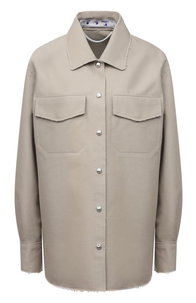Женская хлопковая рубашка OFF-WHITE, арт. 0WEA261F21FAB005
