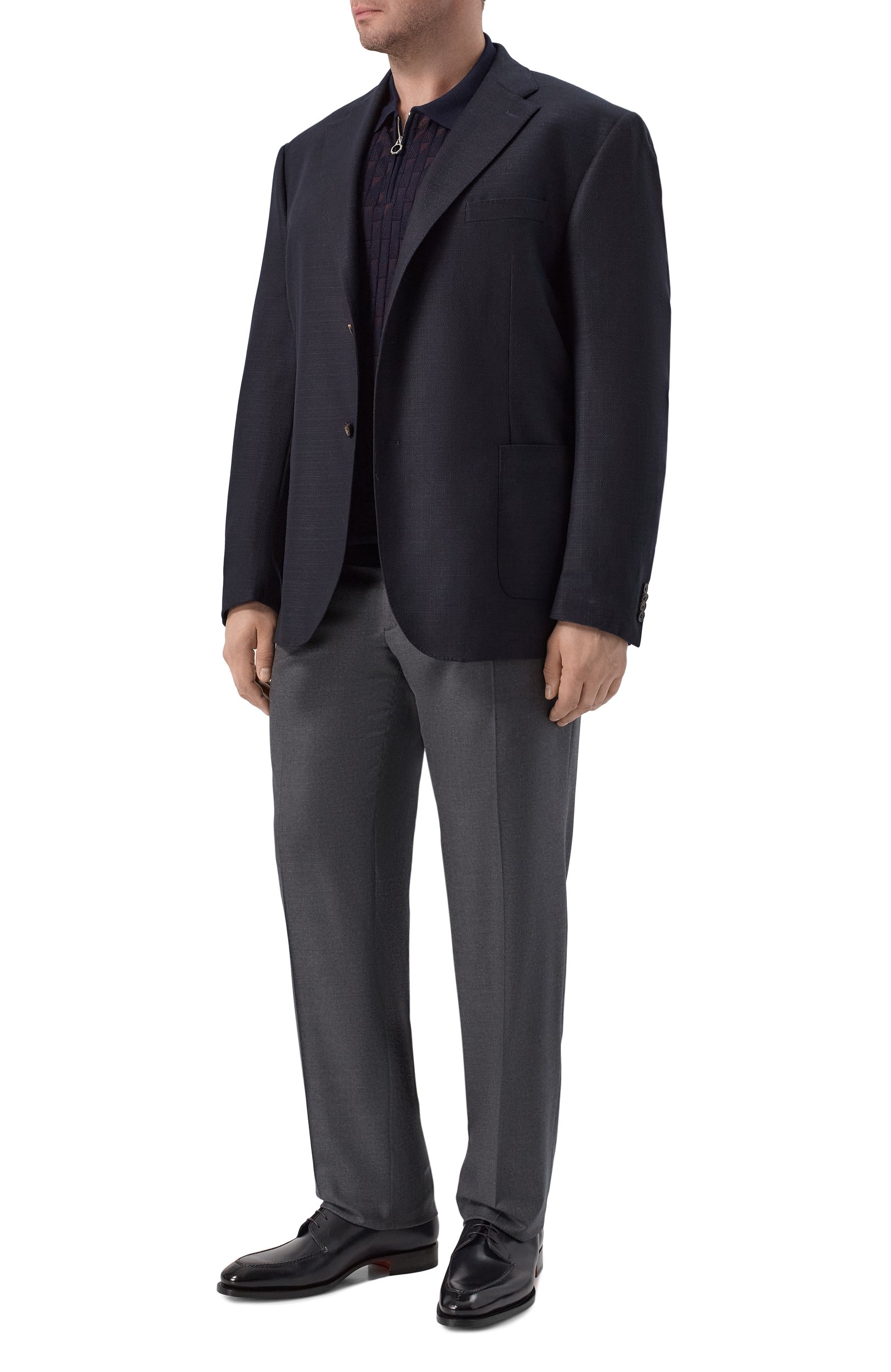 Шерстяной пиджак CORNELIANI темно-синего цвета по цене 116500 руб., арт. 286018/2A16527, фото 2 Шерстяной пиджак CORNELIANI, арт. 286018/2A16527, фото 2