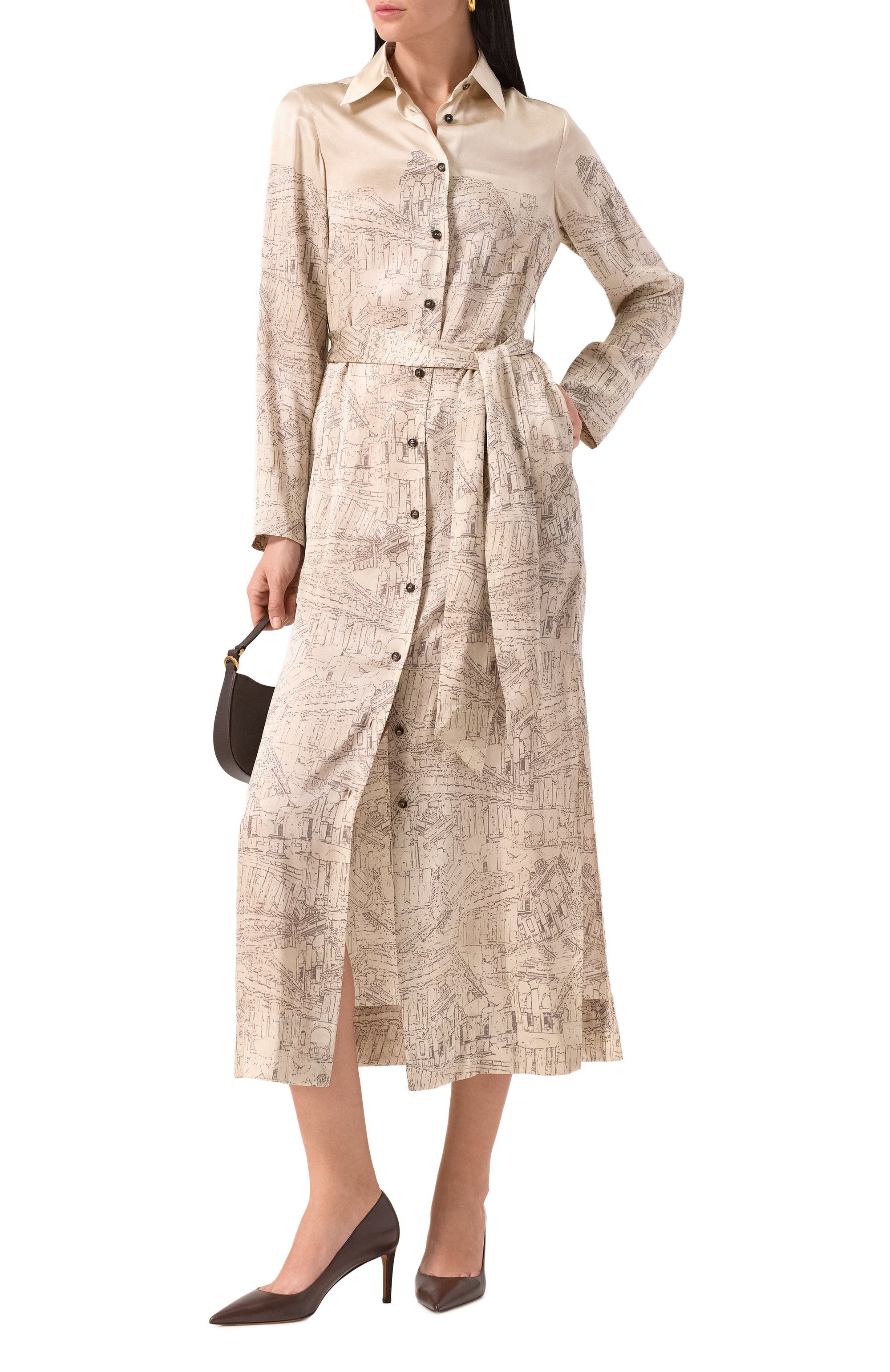 Шелковое платье KITON, арт. D58357K0561E06, фото 2