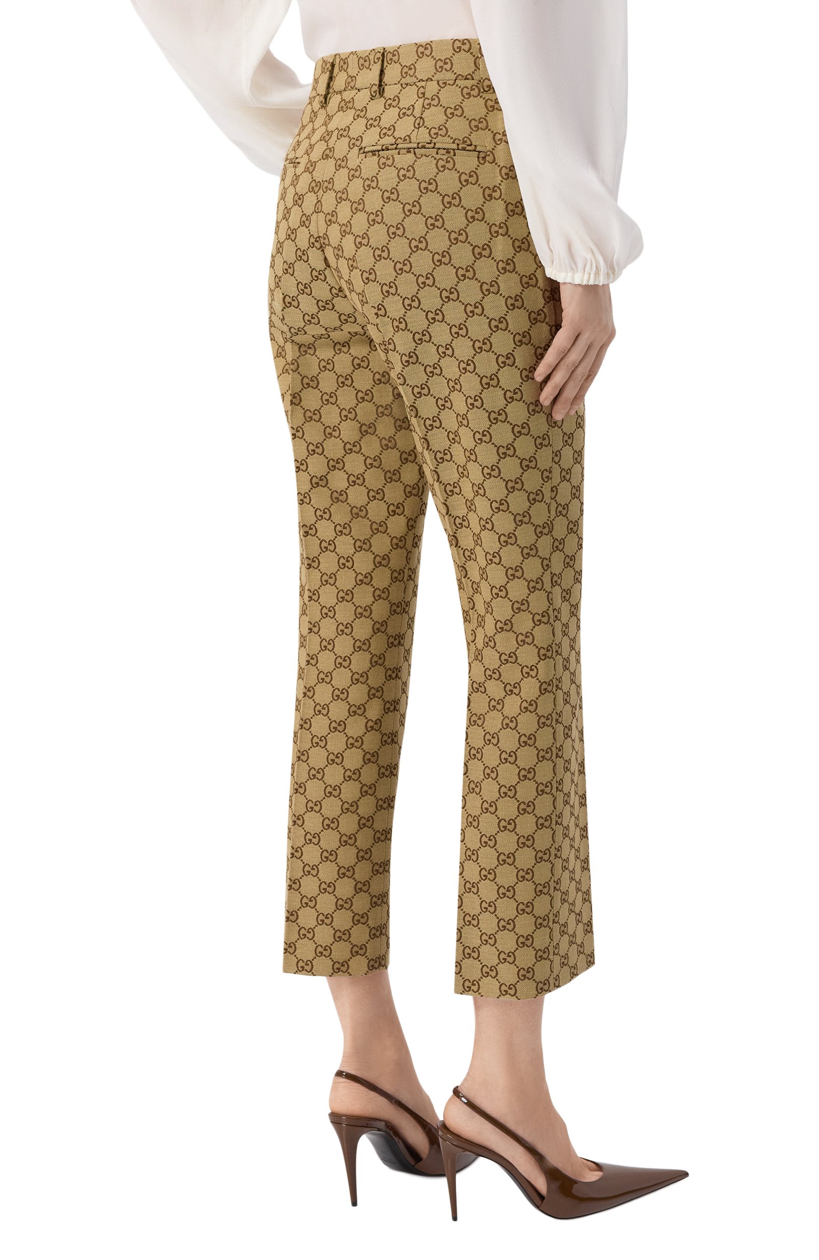 Хлопковые брюки GUCCI, арт. 786389/Z7ADE, фото 4