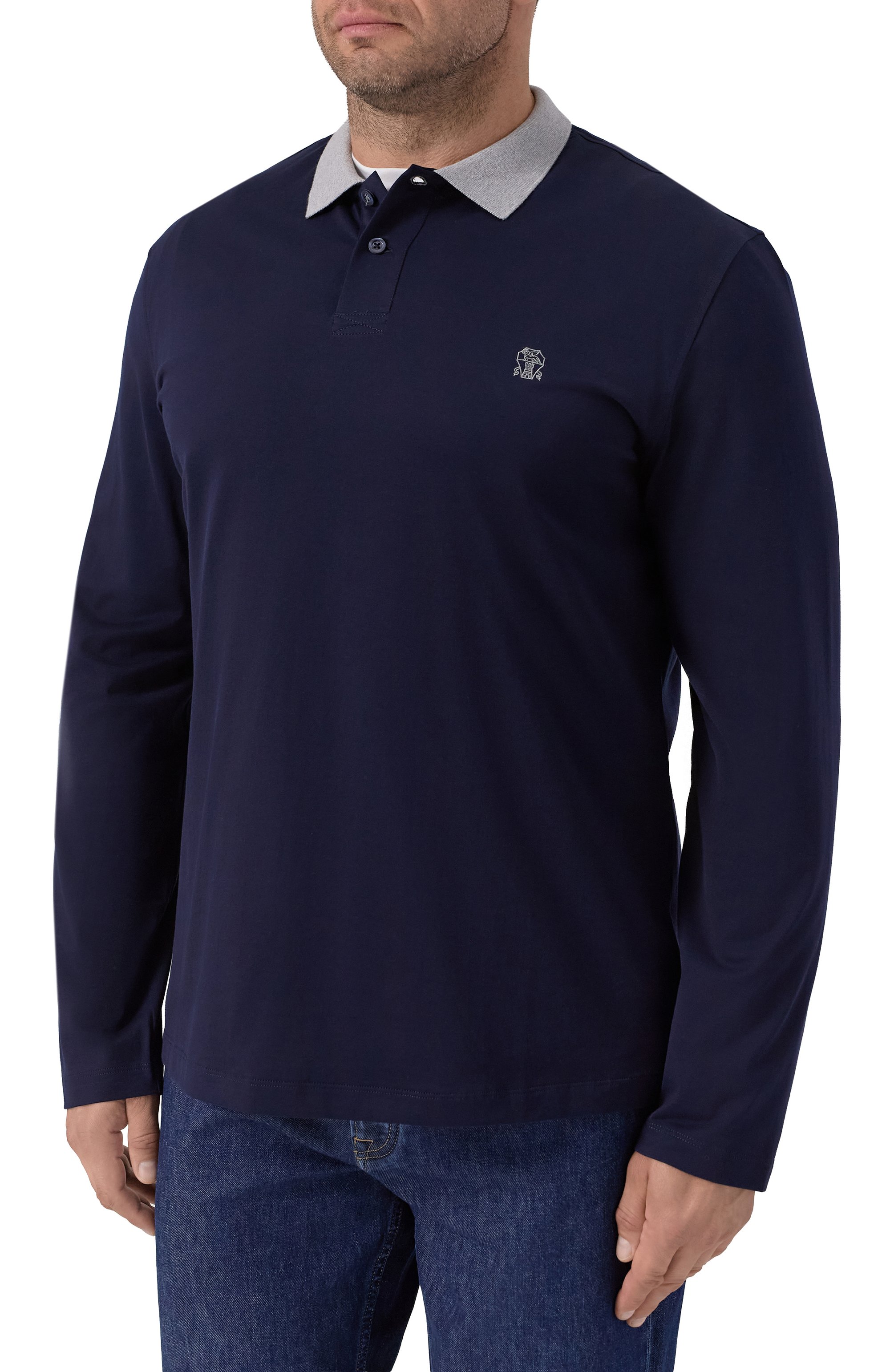 Хлопковое поло BRUNELLO CUCINELLI, арт. M0B138791G, фото 3