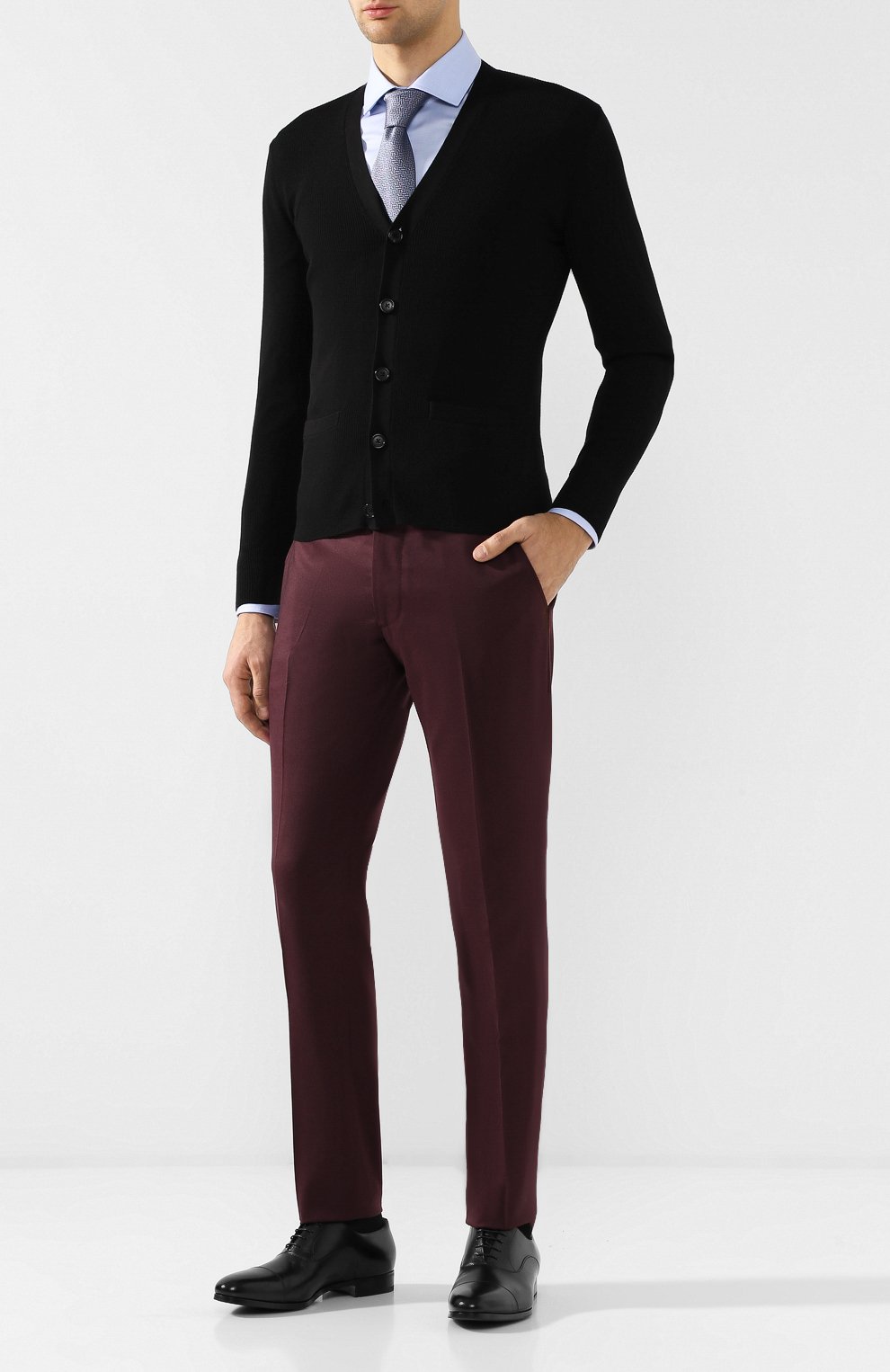 Шерстяной кардиган на пуговицах с v-образным вырезом RALPH LAUREN, арт. 790714519, фото 2