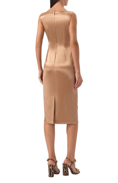 Атласное платье DOLCE & GABBANA, арт. F6TM0T/FURAD, фото 4