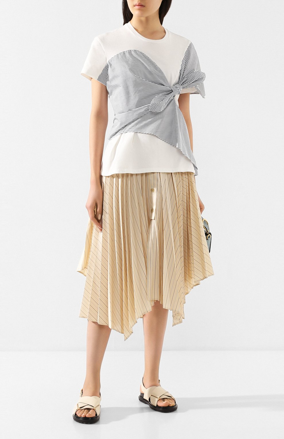 Хлопковая футболка AKIRA NAKA, арт. AR2046-WHBL, фото 2