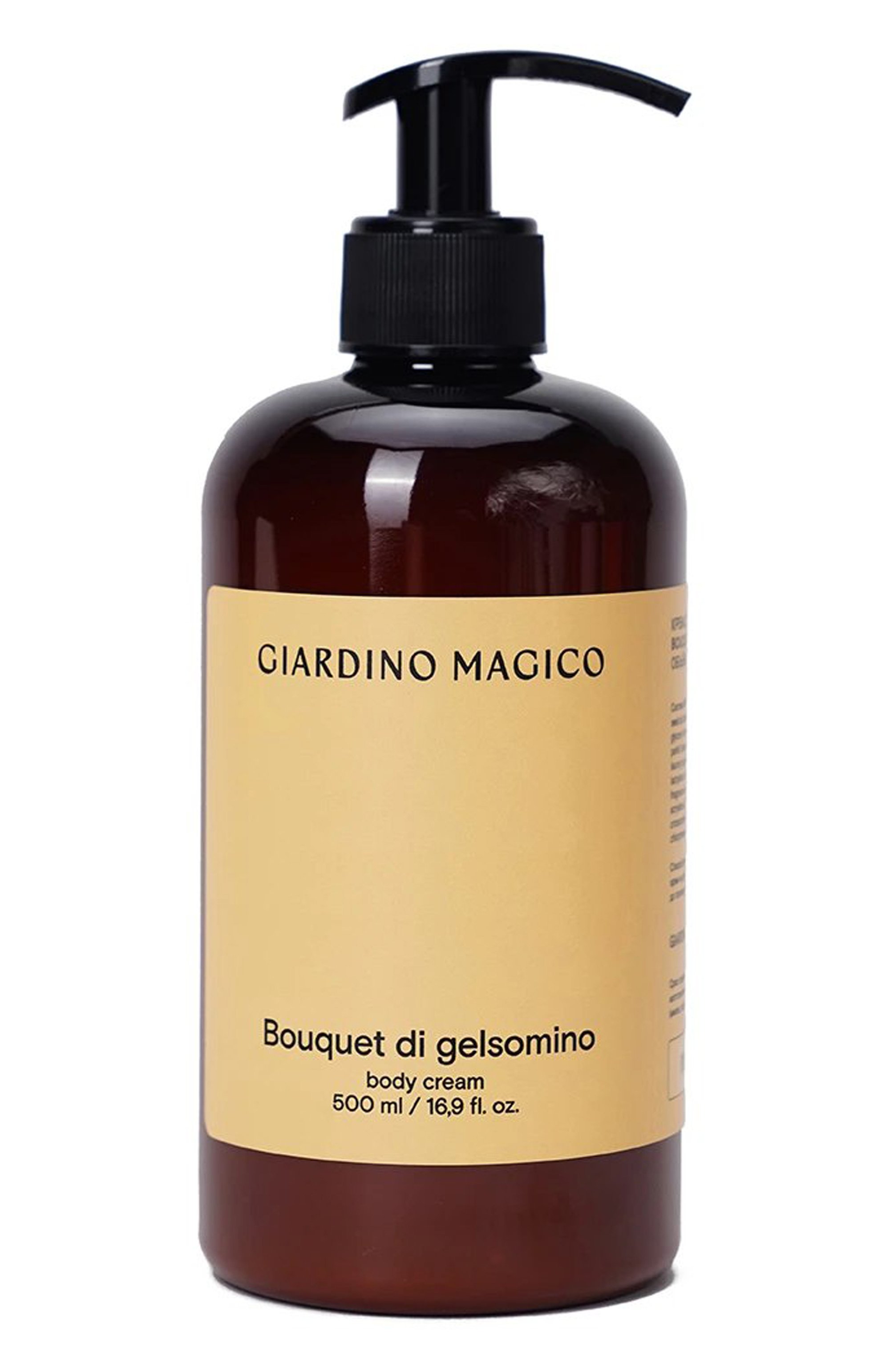 Крем для тела bouquet di gelsomino (500ml) GIARDINO MAGICO бесцветного цвета по цене 3950 руб., арт. 4660222280107, фото 1 Крем для тела bouquet di gelsomino (500ml) GIARDINO MAGICO, арт. 4660222280107, фото 1