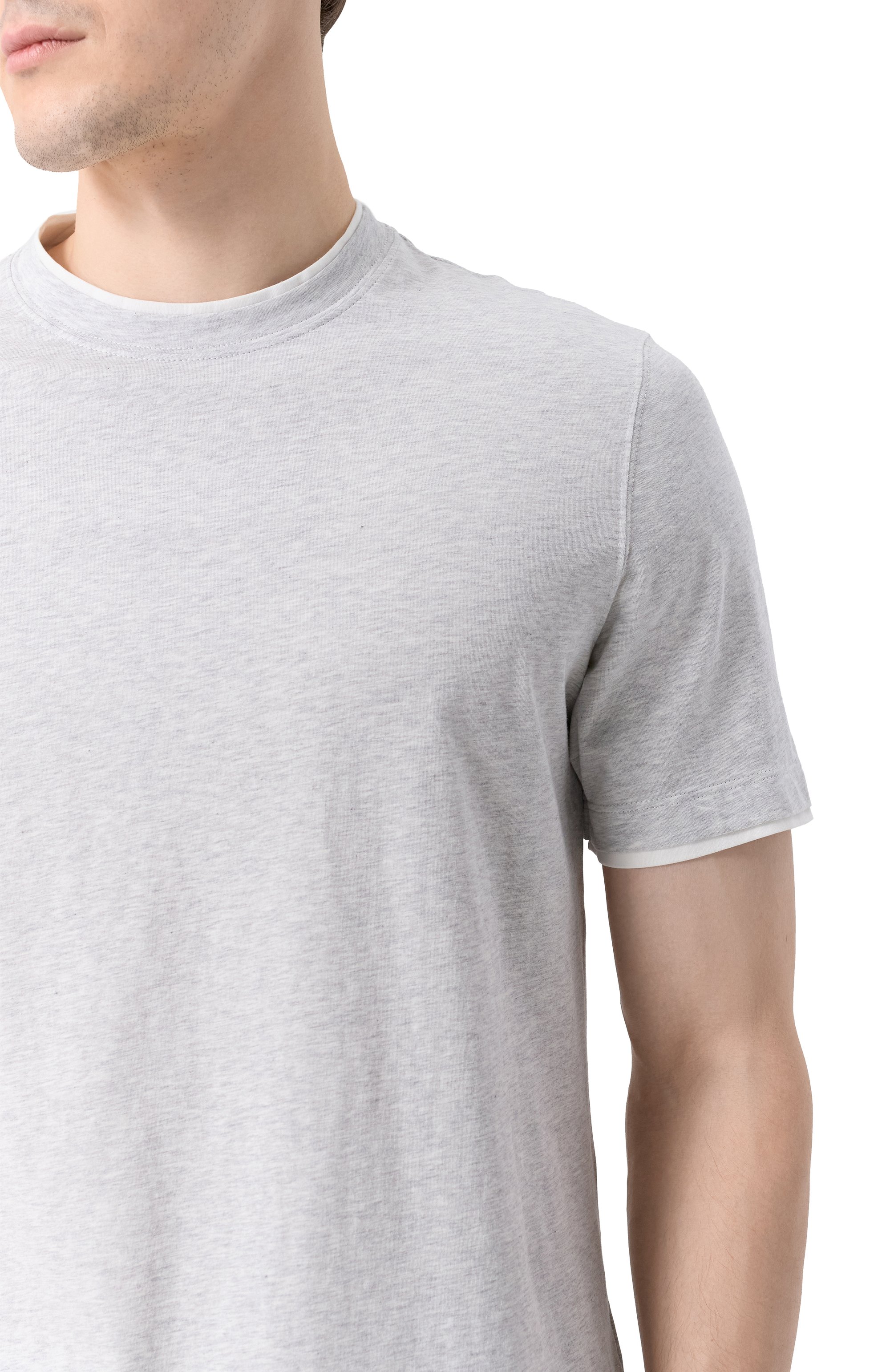 Хлопковая футболка BRUNELLO CUCINELLI, арт. M0B137427, фото 5