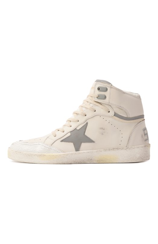 Кожаные кеды Sky-Star Golden Goose Deluxe Brand GMF00835.F006602 Белый  GMF00835.F006602 Фото 4