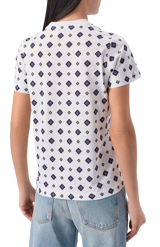 Хлопковая футболка Moschino V0716/0541 Белый  V0716/0541 Фото 4