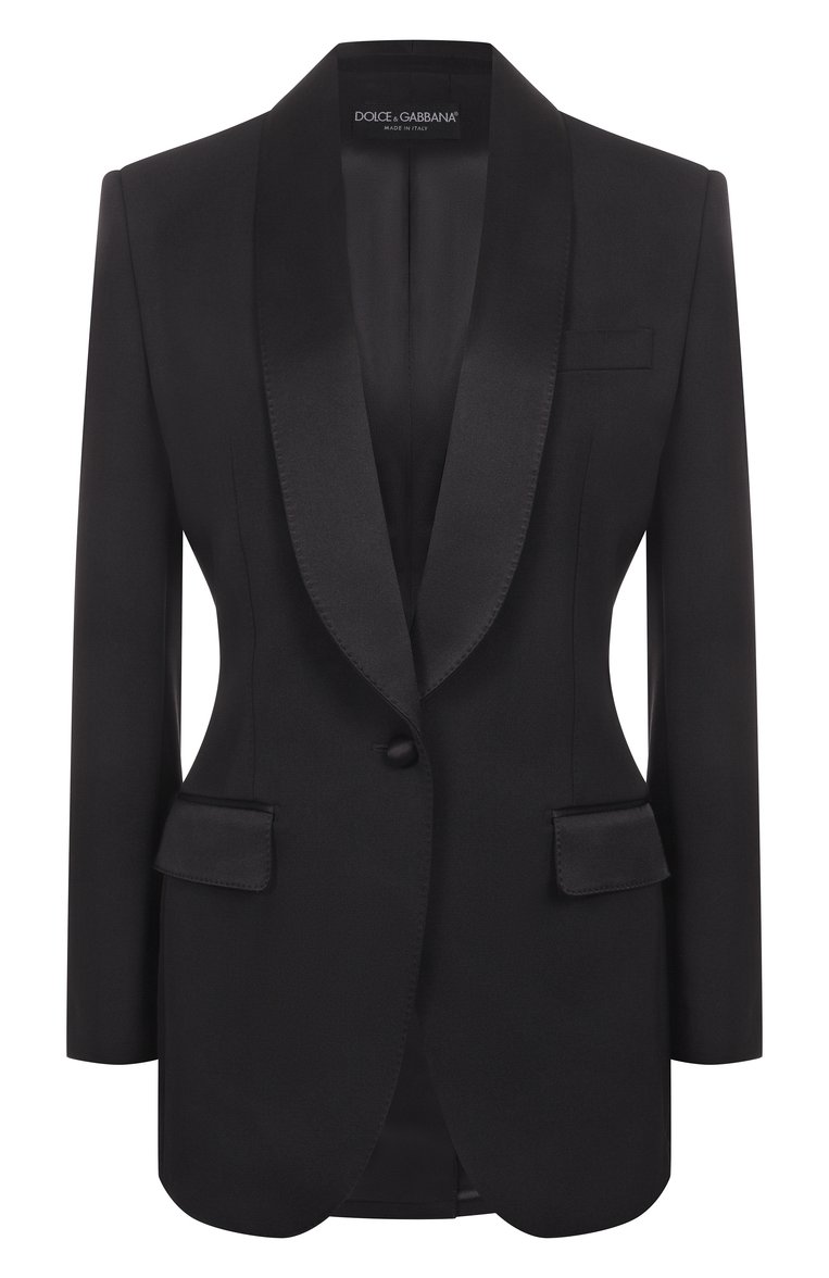 Жакет из шерсти и шелка DOLCE & GABBANA, арт. F2964T/FU21E, фото 1