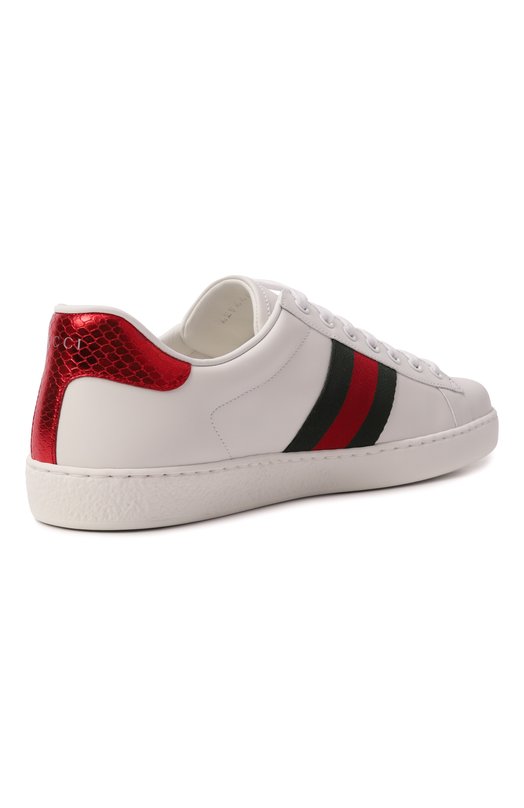 Кожаные кеды Ace Gucci 429446/02JP0 Белый  429446/02JP0 Фото 5