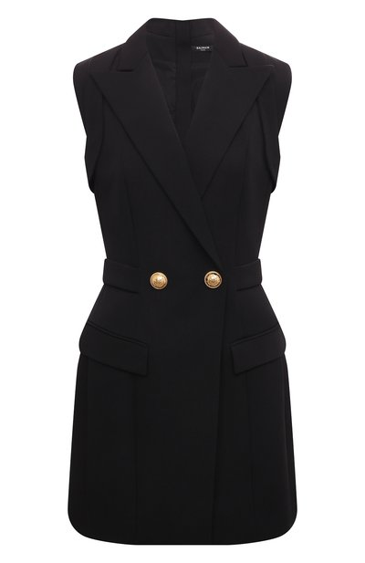 Женское шерстяное платье BALMAIN, арт. AF0R5545WB05