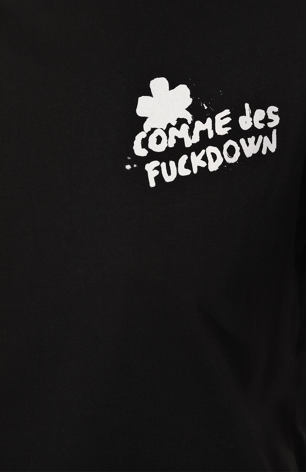 Хлопковая футболка COMME DES FUCKDOWN черного цвета по цене 6995 руб., арт. CFABW01110, фото 5 Хлопковая футболка COMME DES FUCKDOWN, арт. CFABW01110, фото 5
