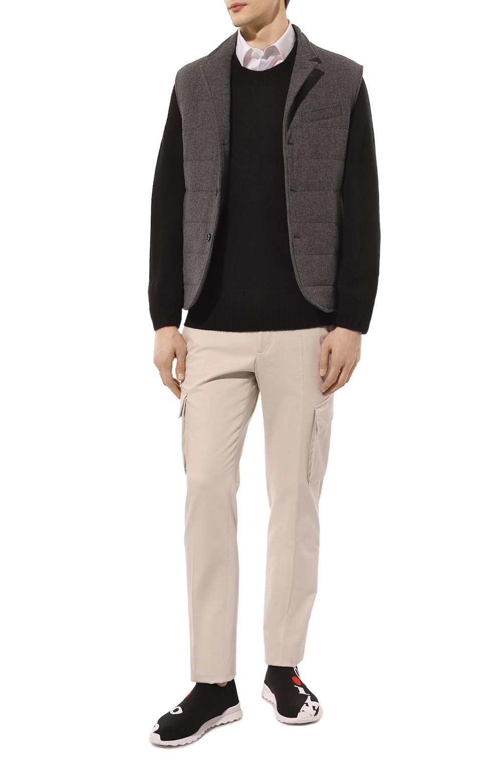 Текстильные кроссовки KITON, арт. USSNETN00885, фото 2