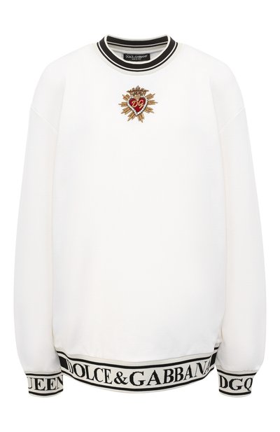 Женский хлопковый пуловер DOLCE & GABBANA, арт. F9E30Z/FU7DU