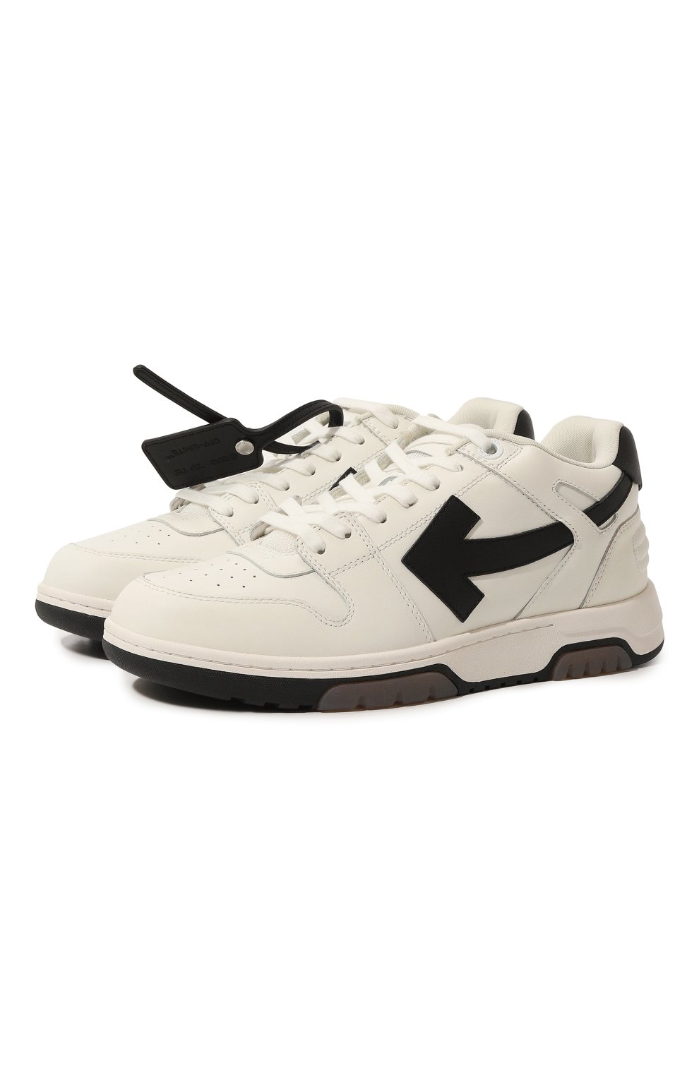 Кожаные кеды out of office OFF-WHITE, арт. OMIA189C99LEA0040110, фото 1