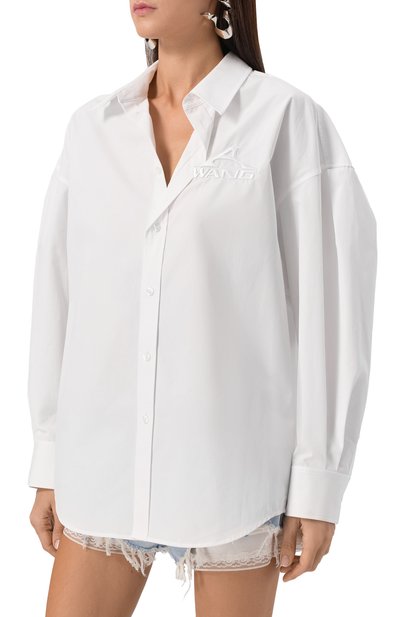 Хлопковая рубашка ALEXANDER WANG, арт. 1WC2251040, фото 3
