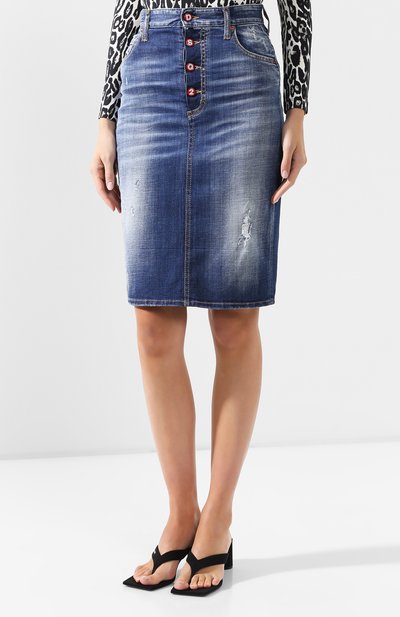 Джинсовая юбка DSQUARED2, арт. S72MA0792/S30342, фото 3