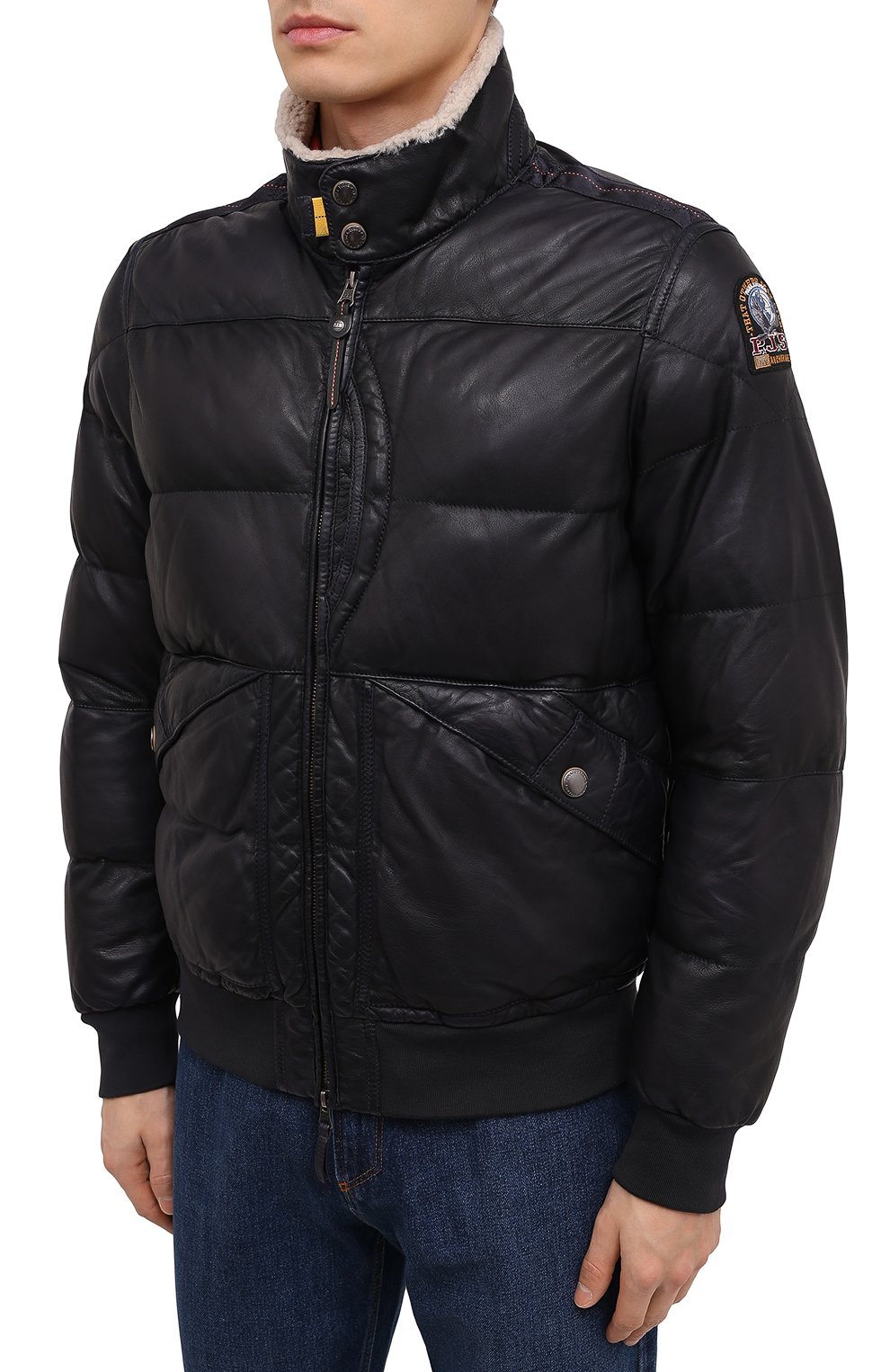 Кожаный утепленный бомбер PARAJUMPERS, арт. LE03/ALF, фото 3