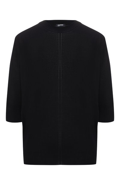 Женский пуловер из смеси хлопка и вискозы JIL SANDER NAVY, арт. JNWM7534A/JMY2501E