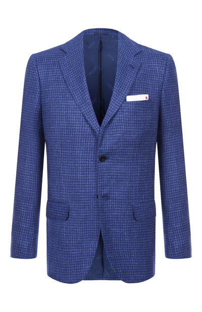 Мужской пиджак из шерсти и кашемира KITON, арт. UG81K0639E01