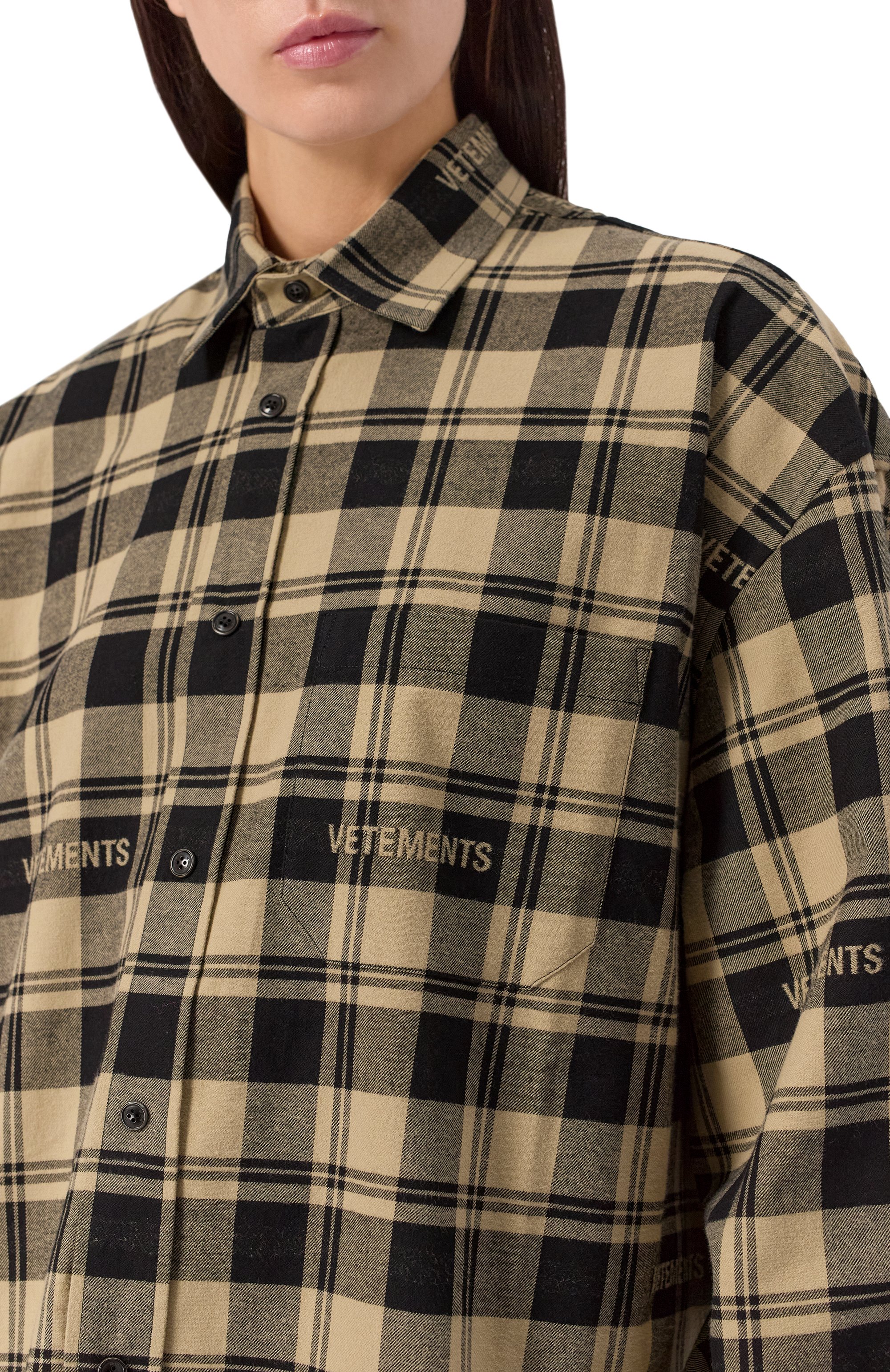 Хлопковая рубашка VETEMENTS, арт. UA65SH919S/25037 FLANNEL, фото 9