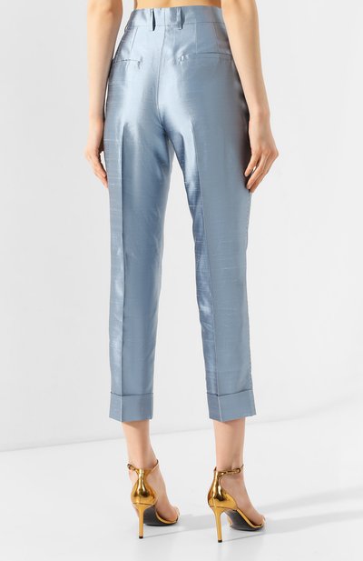 Шелковые брюки DOLCE & GABBANA, арт. FTBVMT/FU1L5, фото 4