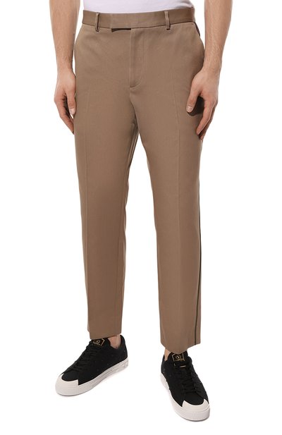Хлопковые брюки GUCCI бежевого цвета по цене 83520 руб., арт. 468518 Z3732, фото 3 Хлопковые брюки GUCCI, арт. 468518 Z3732, фото 3