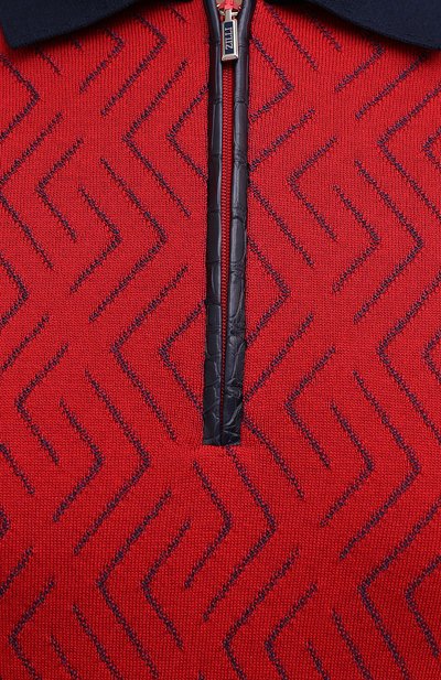 Поло с отделкой из кожи аллигатора ZILLI, арт. MBV-PZ082-LABC1/MC01/AMIS, фото 5