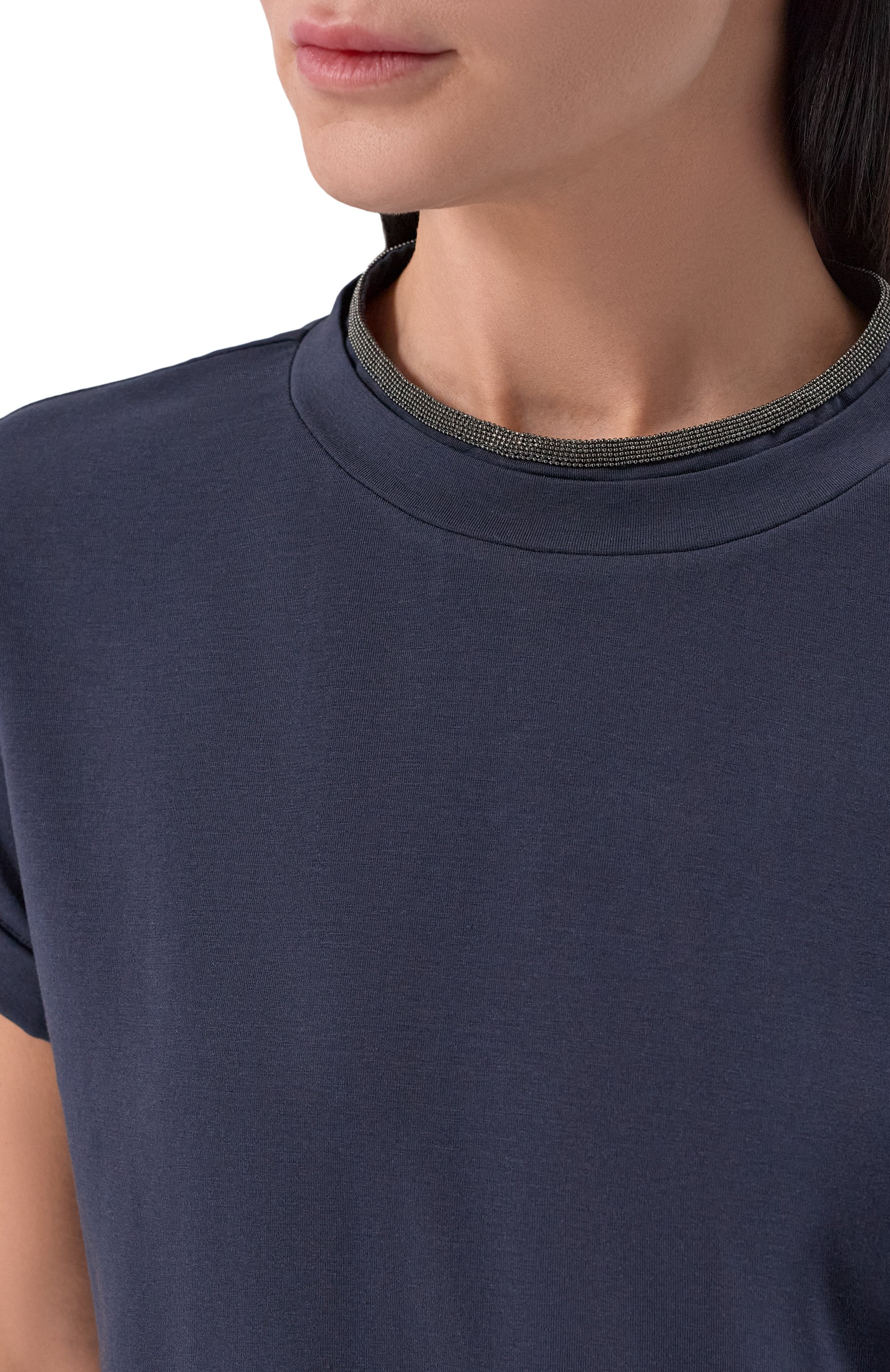 Хлопковая футболка BRUNELLO CUCINELLI, арт. M0T18BD200, фото 5