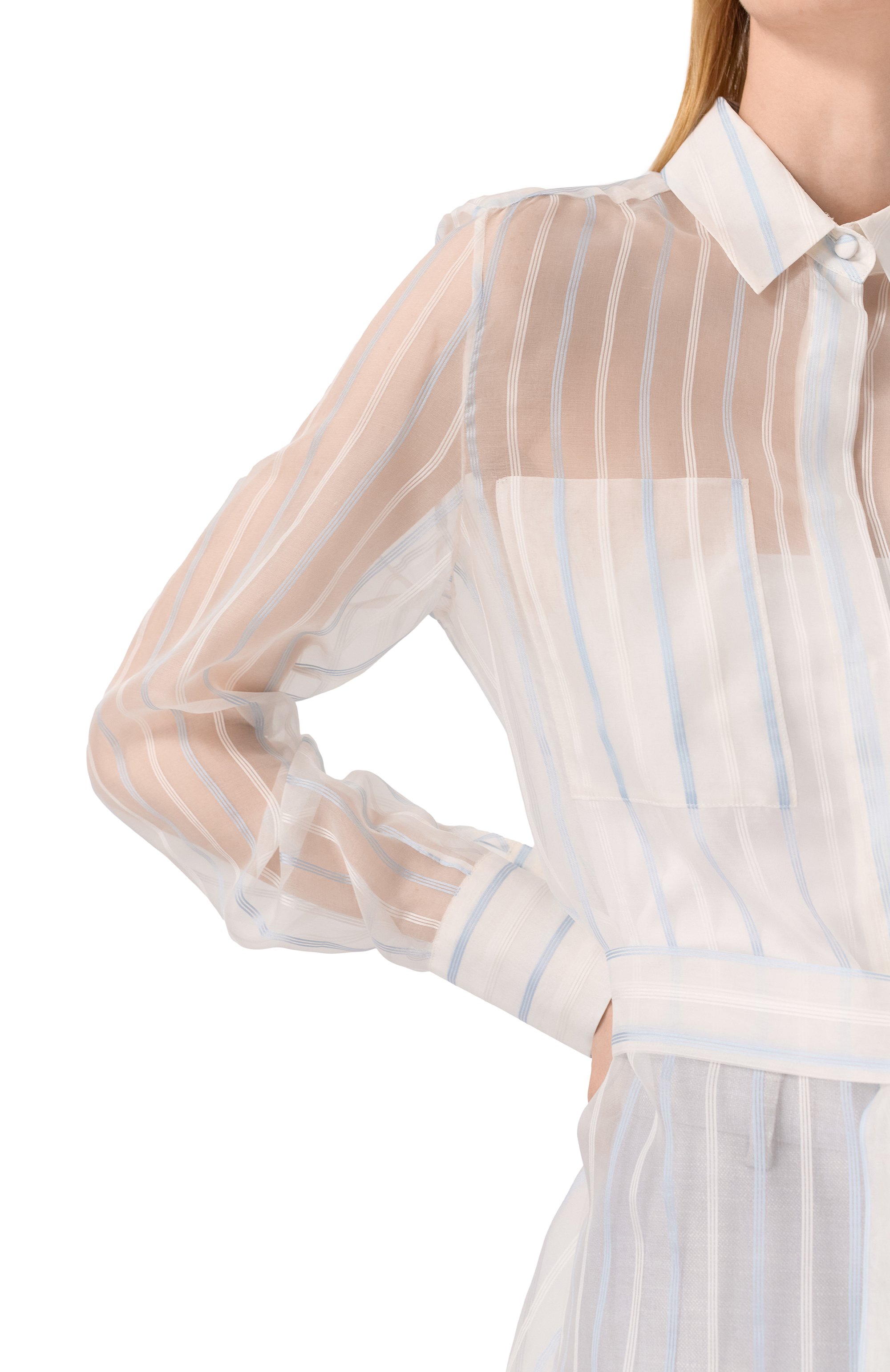 Шелковая блузка KITON, арт. D49406K0984E01, фото 5