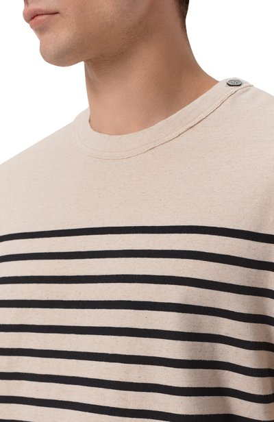 Лонгслив из хлопка и льна EMPORIO ARMANI, арт. EM006927/AF28307, фото 5