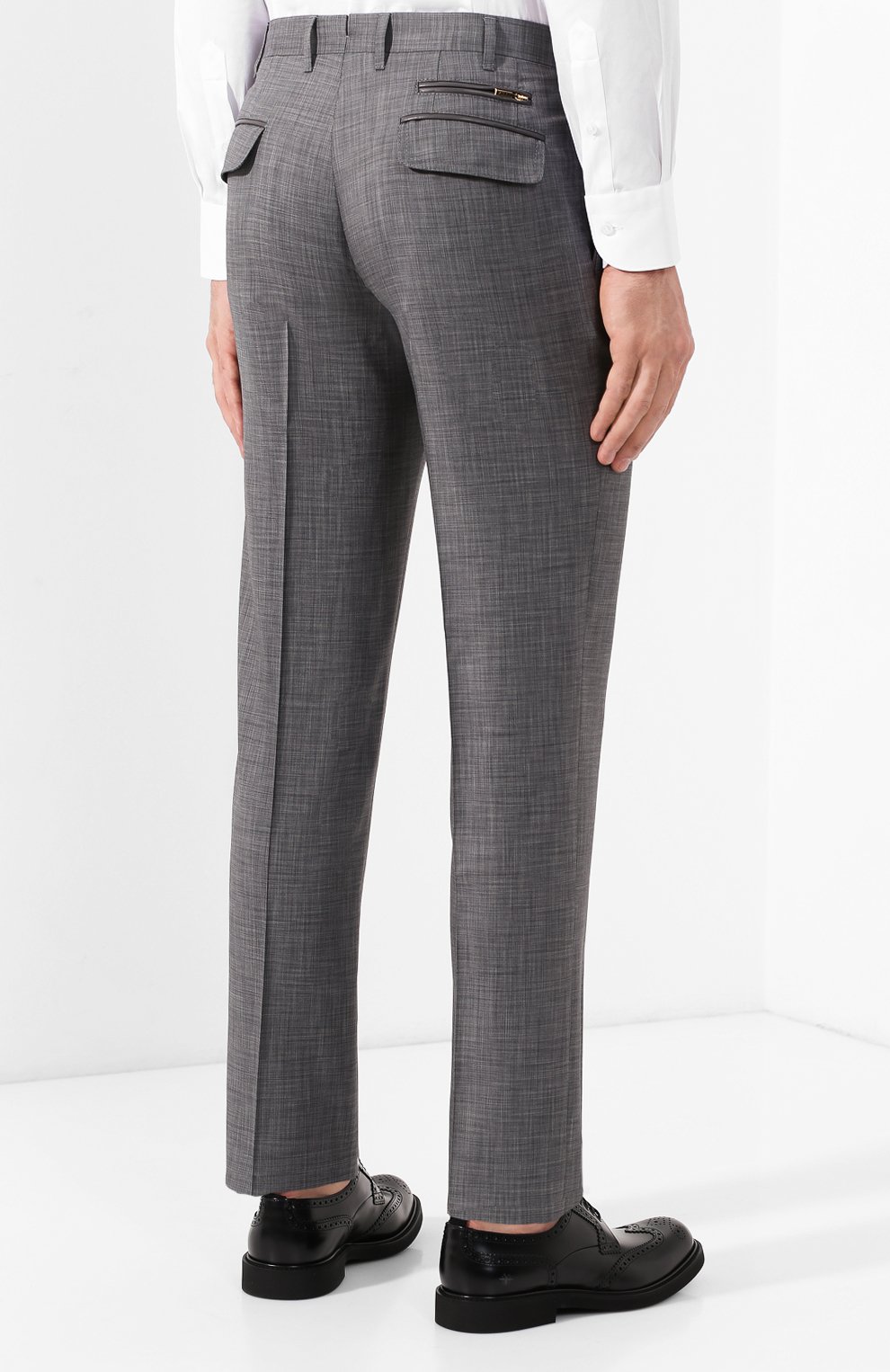 Брюки из шерсти и шелка ZILLI, арт. M0R-40-38N-56139/0001, фото 4