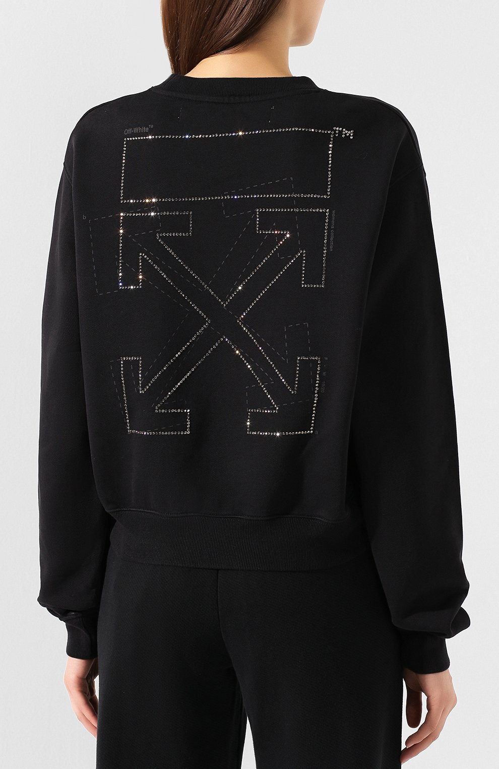 Хлопковый свитшот OFF-WHITE, арт. 0WBA026E190030651010, фото 4