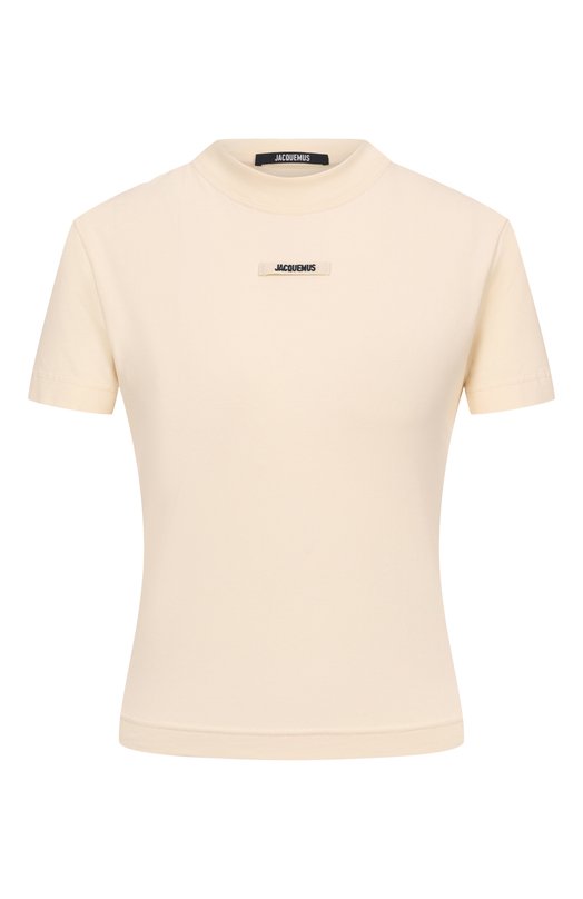 Хлопковая футболка Jacquemus 24ETSW00133AJ0/0124 Кремовый 24ETSW00133AJ0/0124