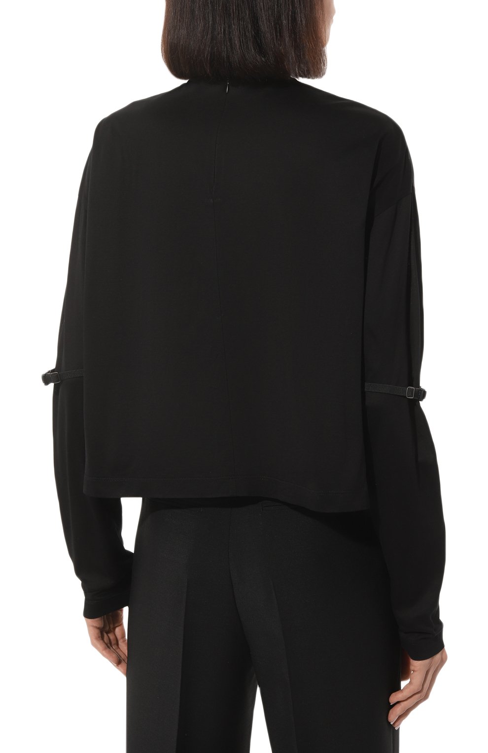 Топ PRADA черного цвета по цене 115000 руб., арт. 134620-1XBH-F0002-202, фото 4 Топ PRADA, арт. 134620-1XBH-F0002-202, фото 4
