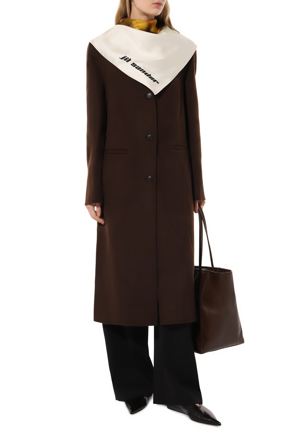 Шелковый платок JIL SANDER, арт. J03TF0101/J40088, фото 2